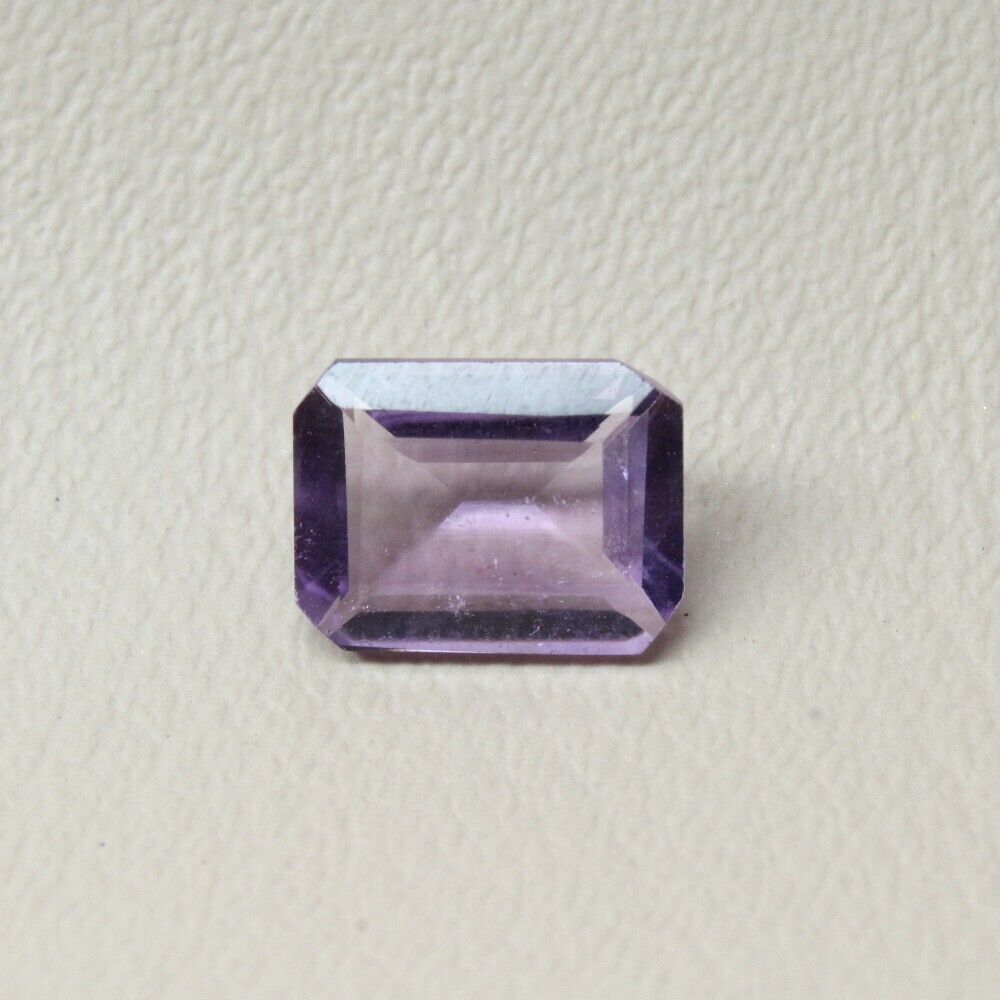 Purple Amethyst Gemstone 1.2Ct Emerald Cut Shinny