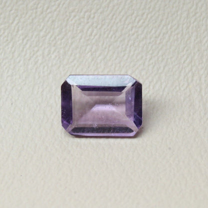 Purple Amethyst Gemstone 1.2Ct Emerald Cut Shinny