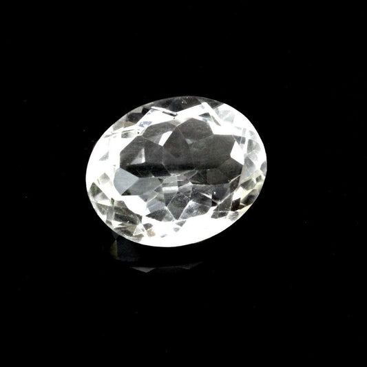 51Ct Natural Clear Crystal Quartz Oval Fine Gemstone