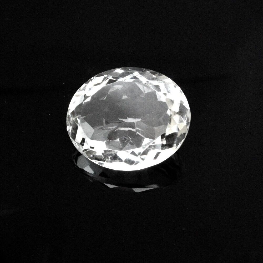 49.3Ct Natural Clear Crystal Quartz Oval Fine Gemstone