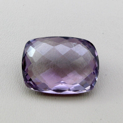 Certified 18.10Ct Natural Amethyst (Katella) Cushion Cut Fine Gemstone