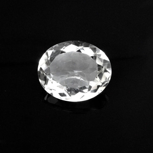 39Ct Natural Clear Crystal Quartz Oval Fine Gemstone