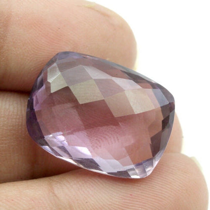 Certified 18.10Ct Natural Amethyst (Katella) Cushion Cut Fine Gemstone