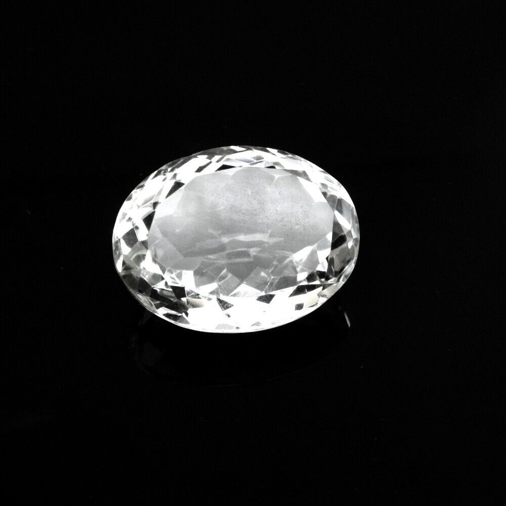 49.3Ct Natural Clear Crystal Quartz Oval Fine Gemstone