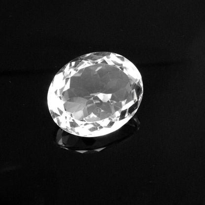 49.3Ct Natural Clear Crystal Quartz Oval Fine Gemstone