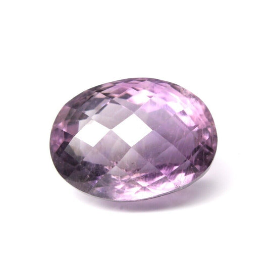 9.15Ct Natural Amethyst (Katella) Oval Faceted Purple Gemstone