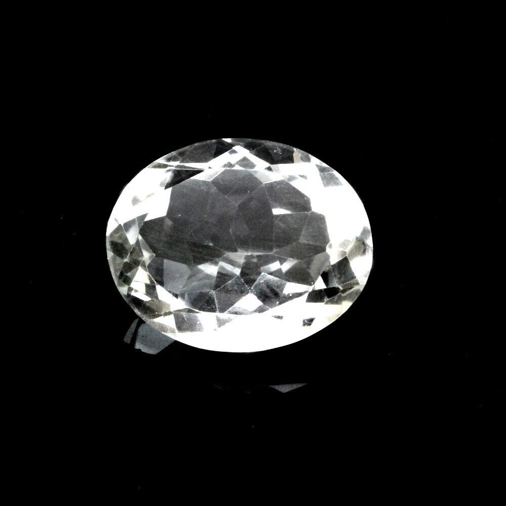 51Ct Natural Clear Crystal Quartz Oval Fine Gemstone