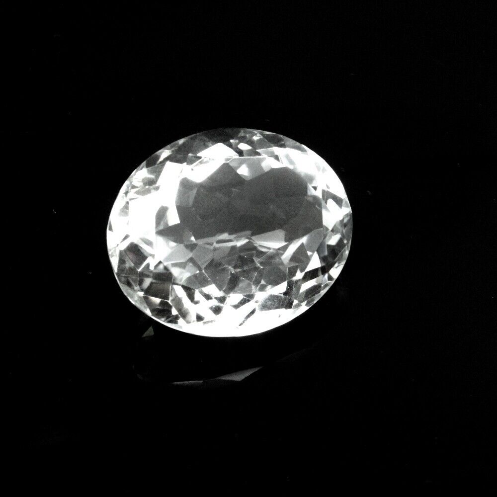 46.9Ct Natural Clear Crystal Quartz Oval Fine Gemstone