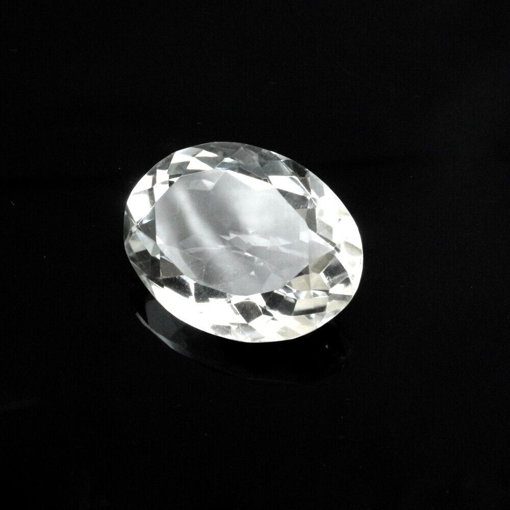 51.1Ct Natural Clear Crystal Quartz Oval Fine Gemstone