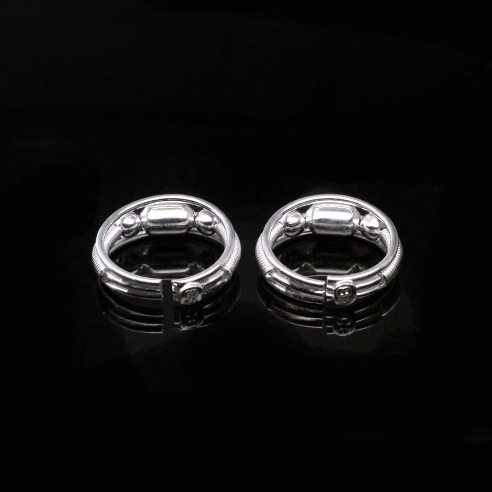 Real 925 Silver Indian Women Toe Ring Pair