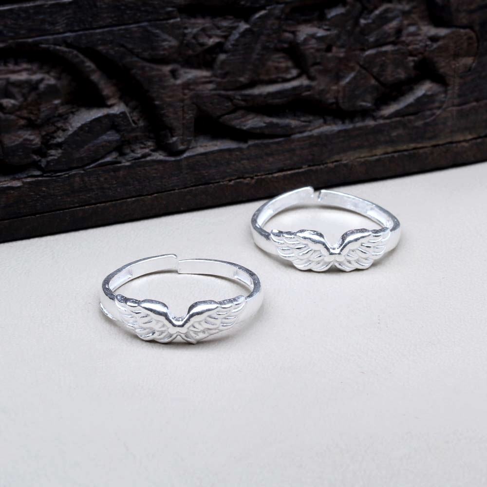 Real Sterling Silver Indian Women Toe Ring Pair