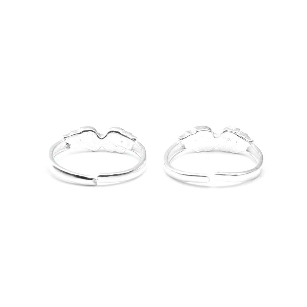 Real Sterling Silver Indian Women Toe Ring Pair