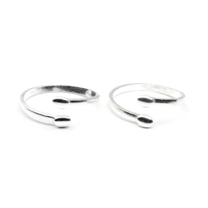 Indian Style 925 Real Sterling Silver Toe THUMB Rings