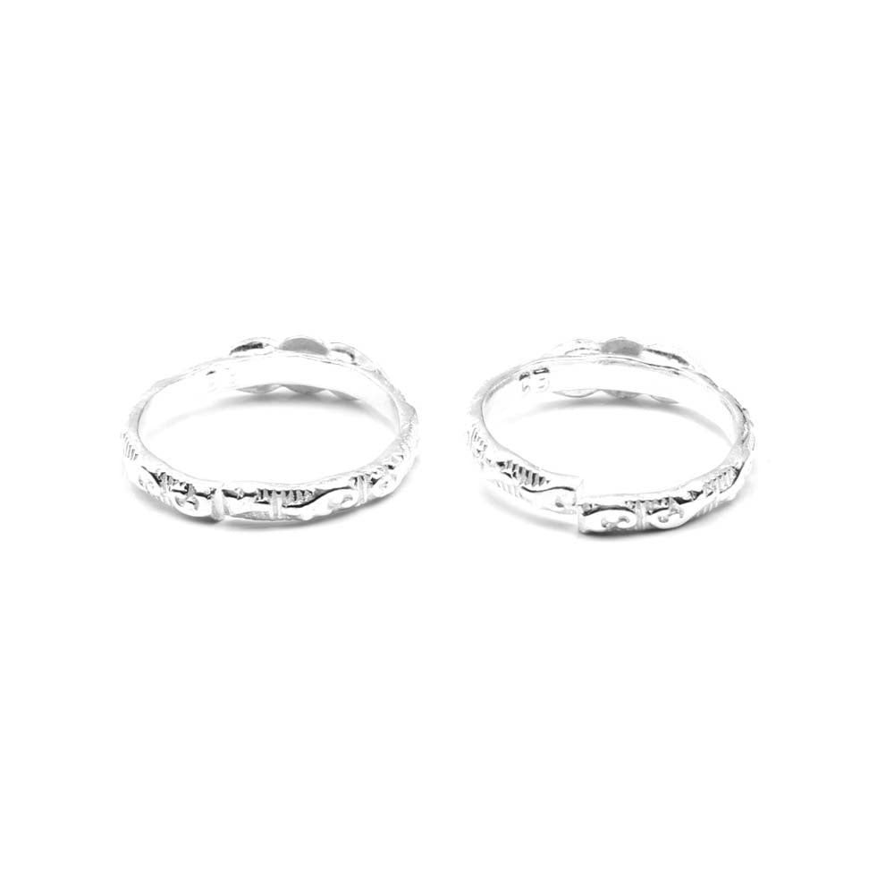 Indian sterling silver adjustable Toe Rings bichia for women