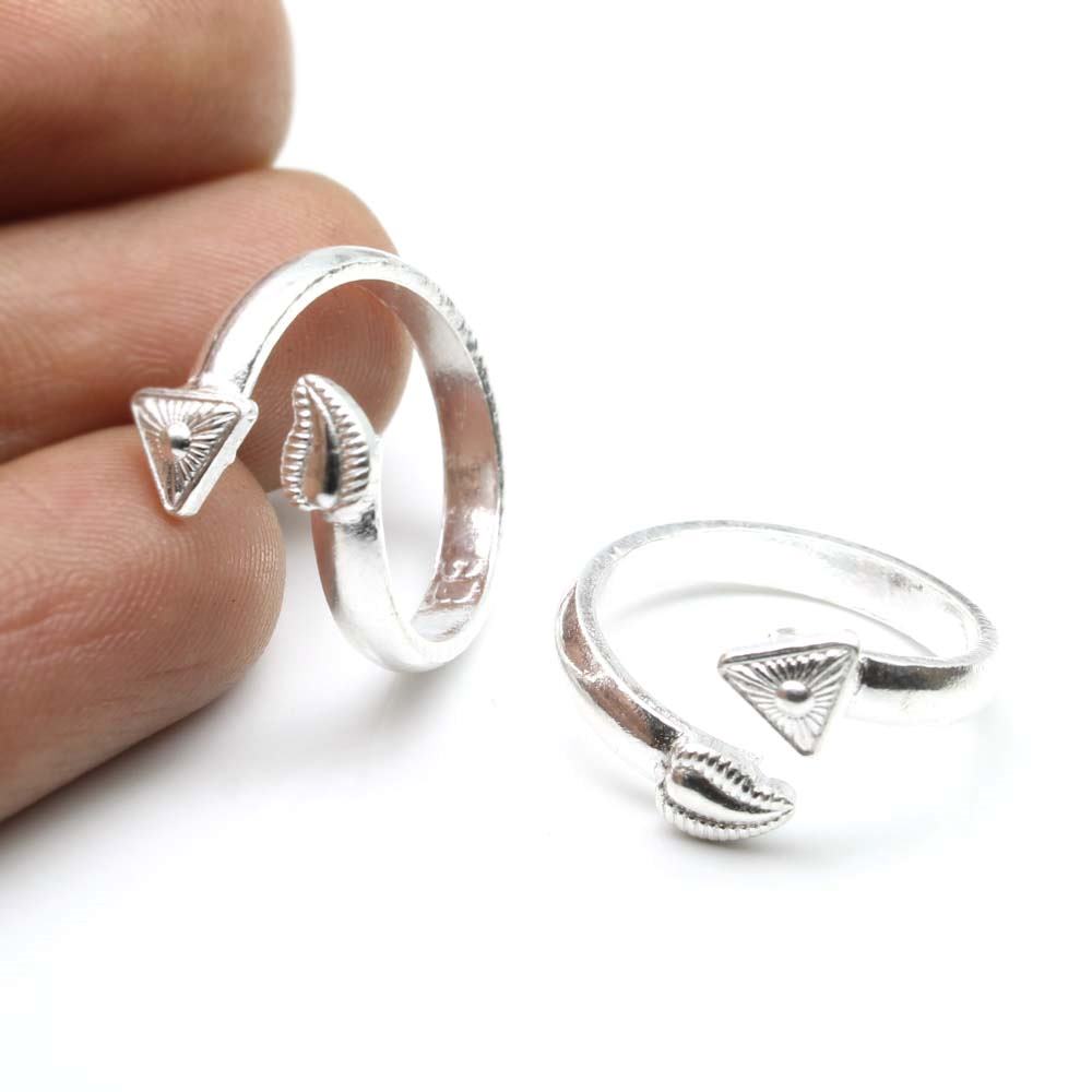 Real Silver Indian Style Handmade Toe Rings