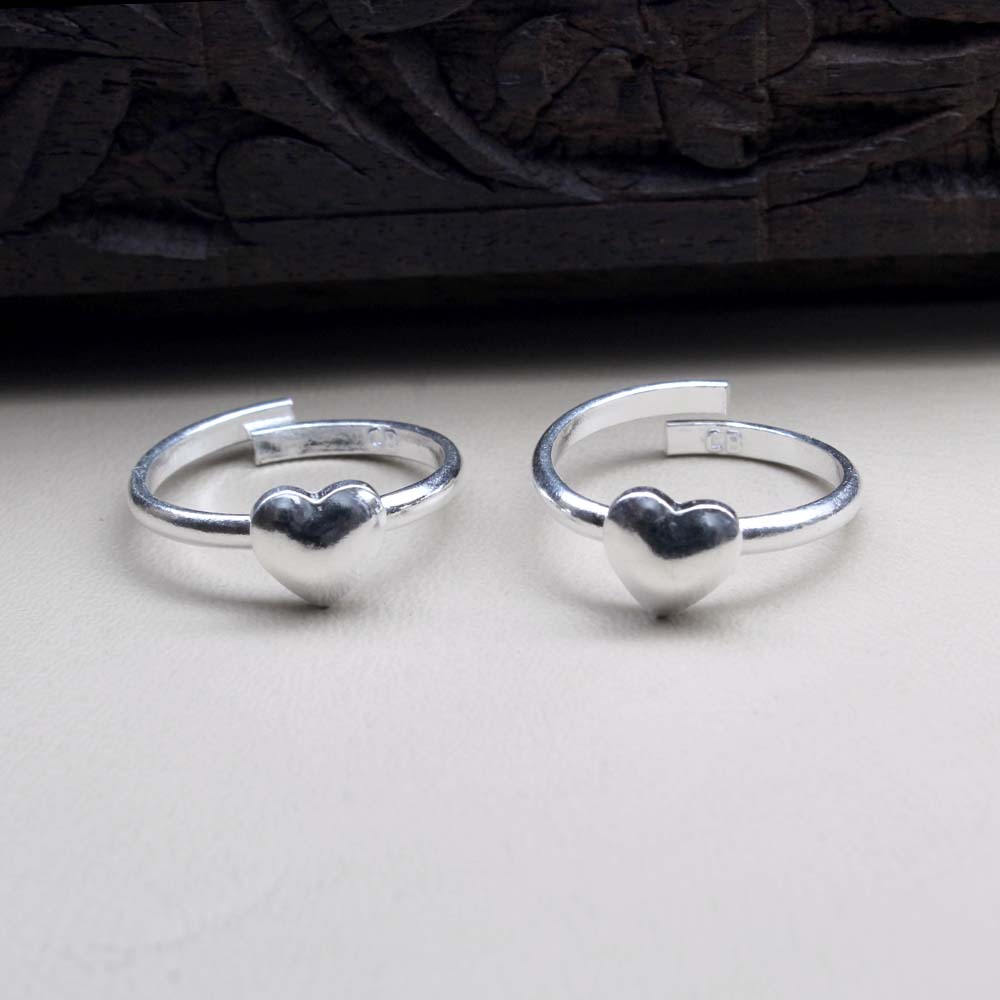 Buy Simple Wired Sterling Silver Toe Ring (Pair) Online - Unniyarcha