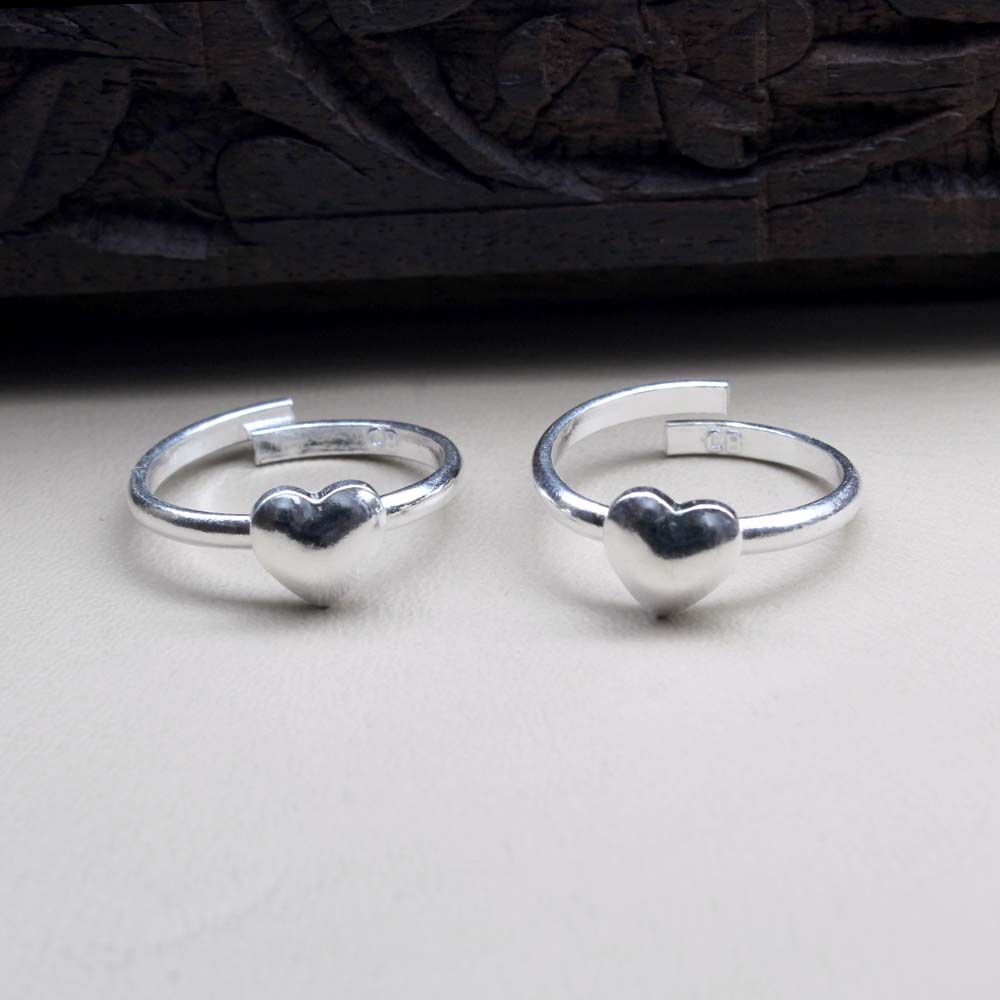 Real Silver Ethnic Style Toe Rings