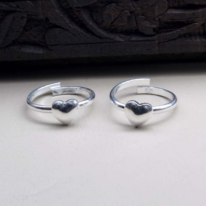 Real Silver Ethnic Style Toe Rings