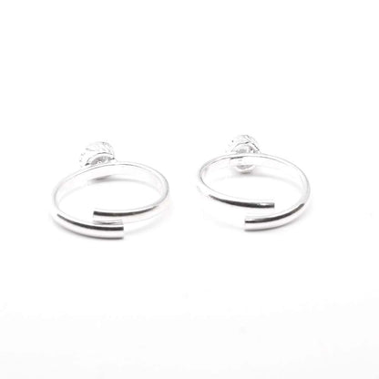 Real Solid 925 Silver Toe Rings Ethnic Indian Handmade bichia Pair