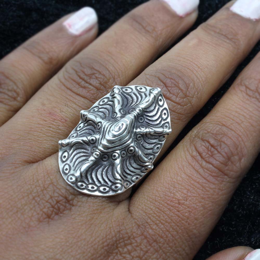 Real 925 Sterling Silver Ring adjustable