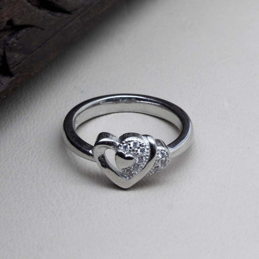 Cute Real Silver Women Ring