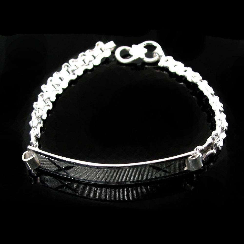 Mens Sterling Silver Braided Chain Bracelet - Jewelry1000.com | Sterling silver  mens, Mens bracelet silver, Chain bracelet