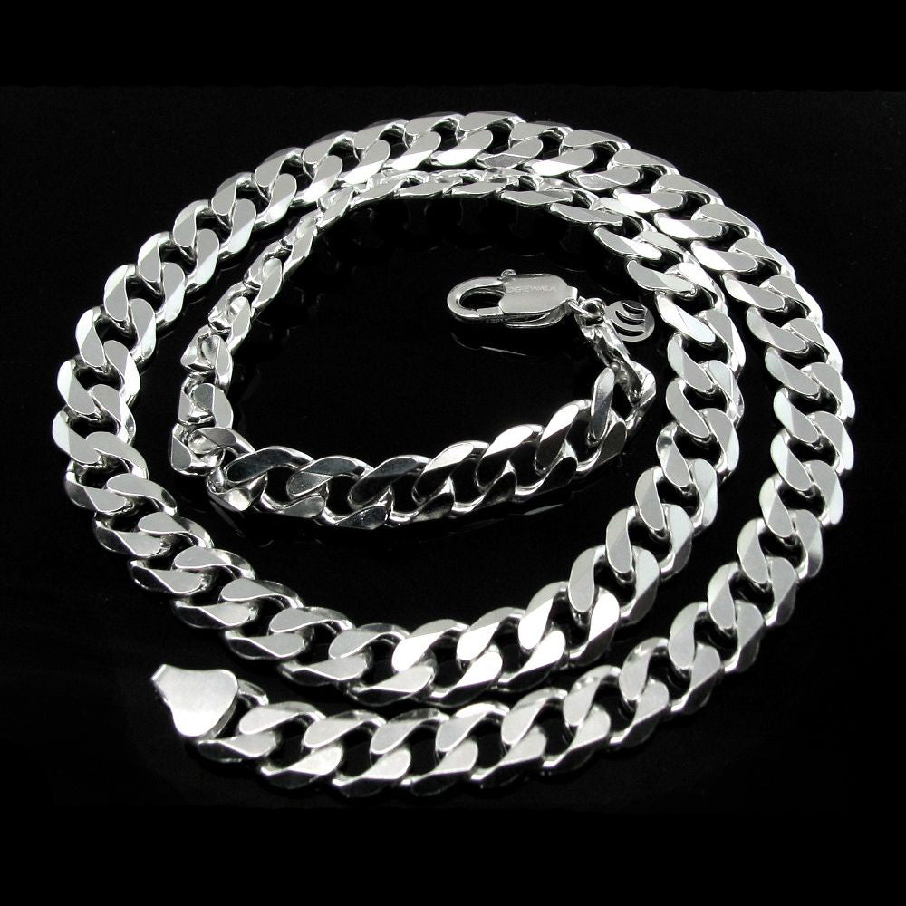 Premium Heavy 925 Sterling Silver Curb Link Men's Chain 20"