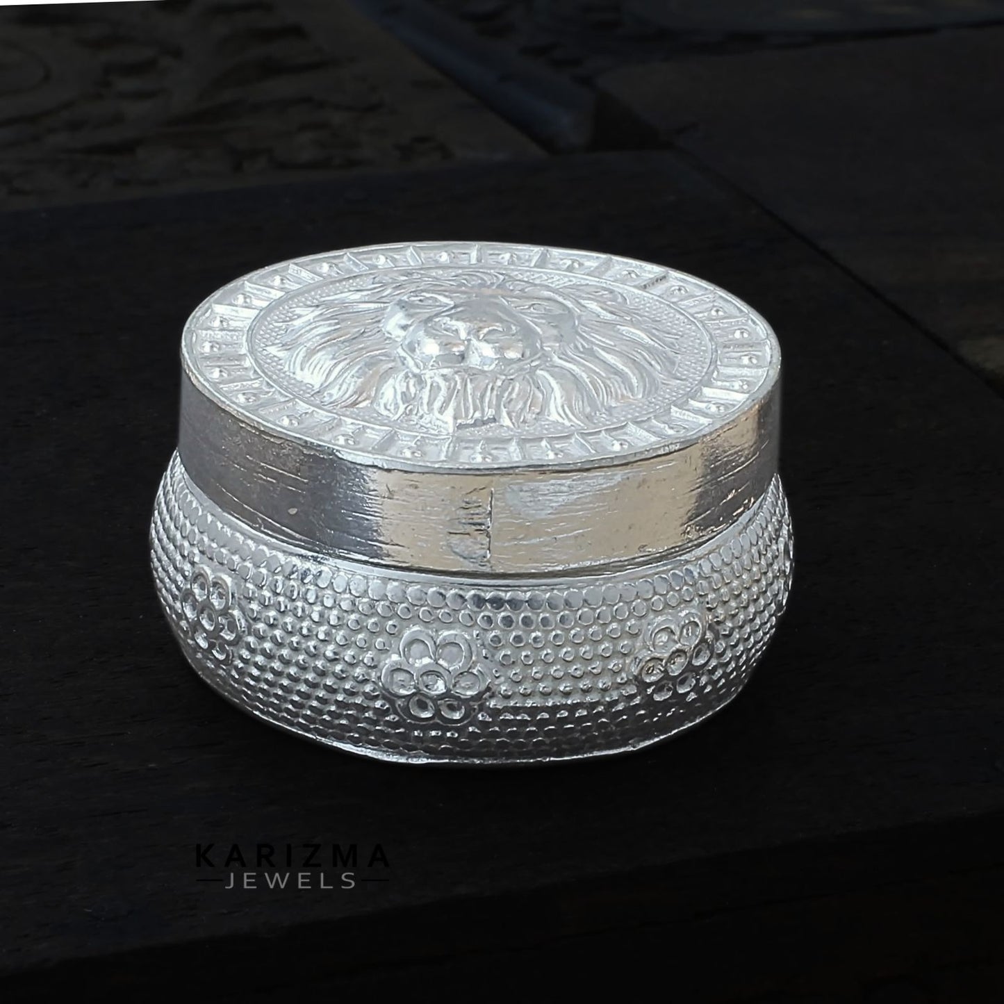 Real Silver unique design Honey Container Dibbi for Red Book Remedy