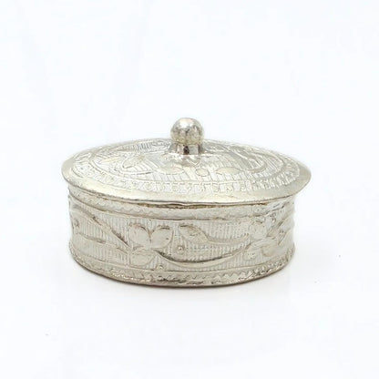 Real  Silver Honey Container Dibbi for Red Book Remedy