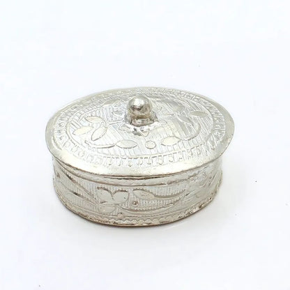 Real  Silver Honey Container Dibbi for Red Book Remedy
