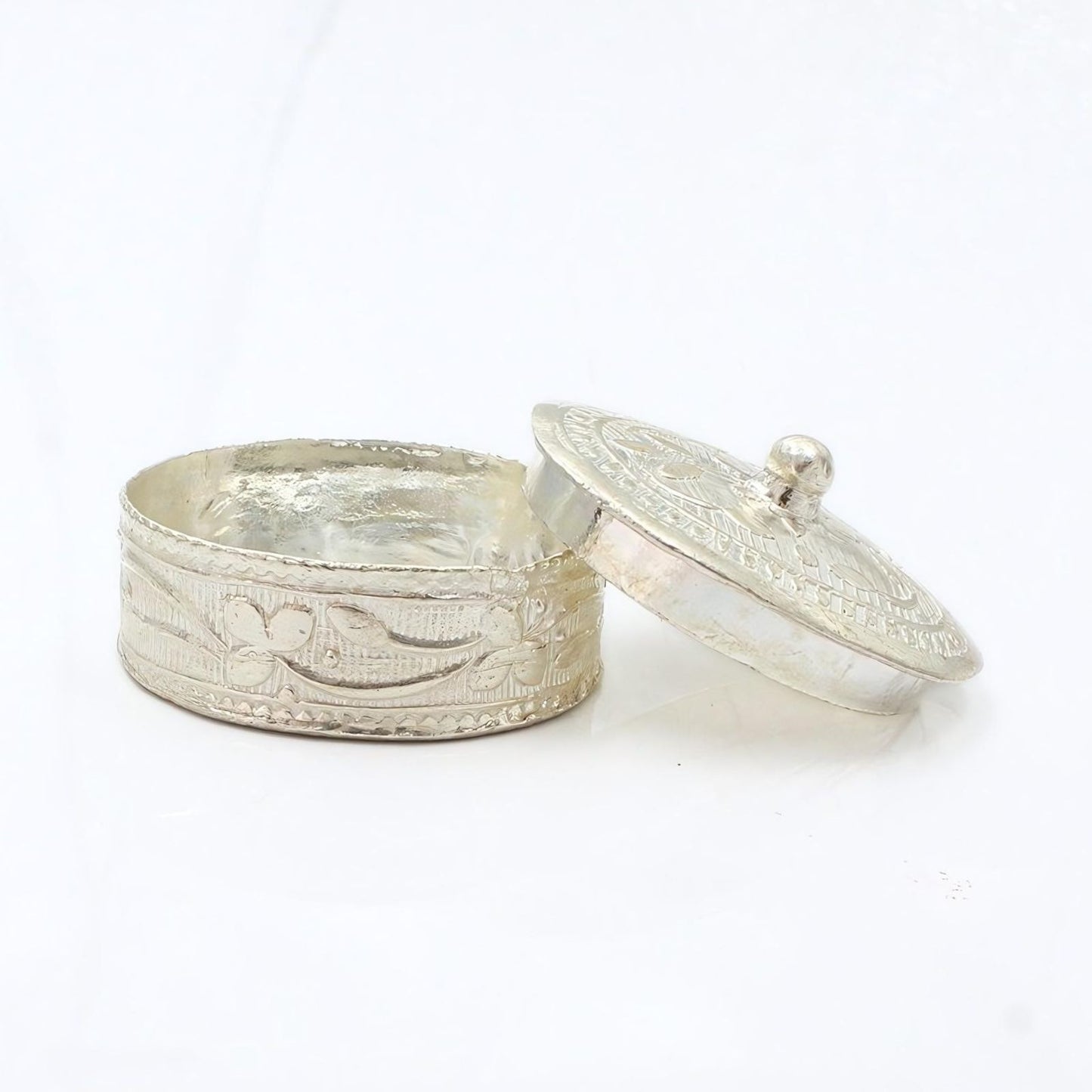 Real  Silver Honey Container Dibbi for Red Book Remedy