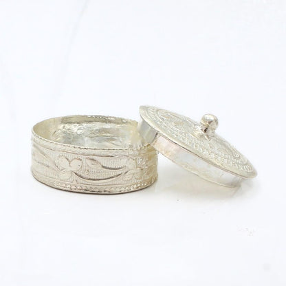 Real  Silver Honey Container Dibbi for Red Book Remedy