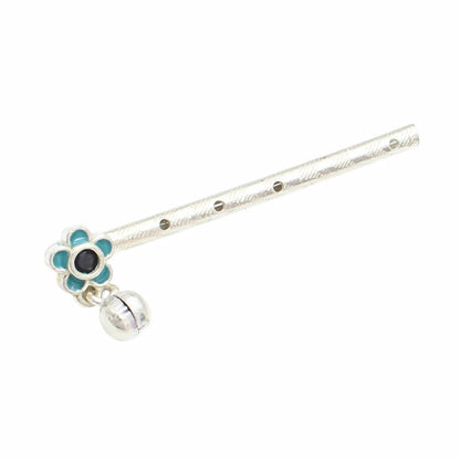 Real Silver Bansuri for Lord Krishna Worship