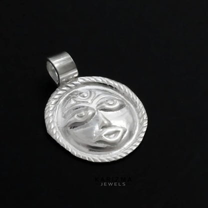 Real Sterling Silver Kids Sun (Suraj) Pendant lal kitab remedy