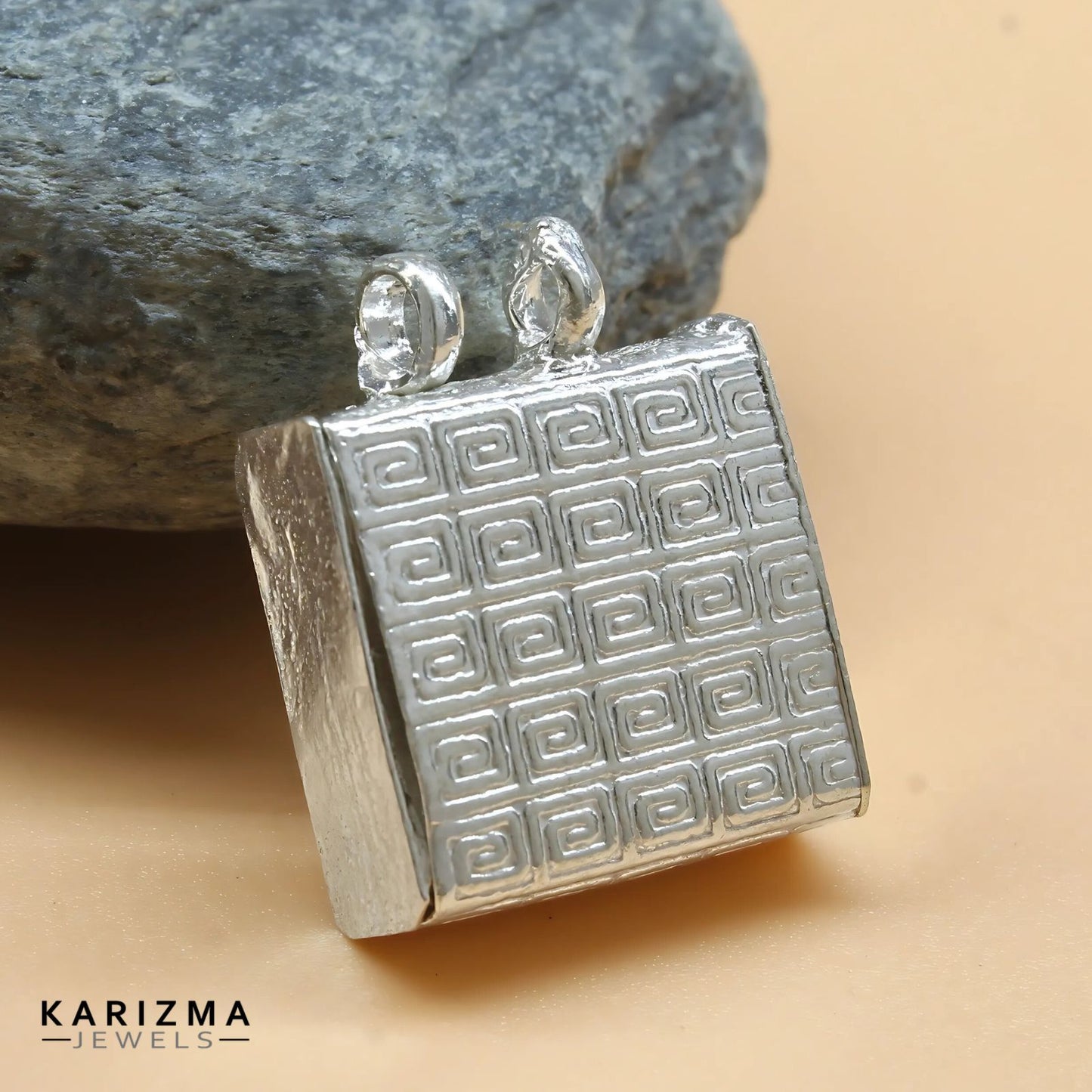 Real Sterling Silver Tabiz Pendant locket Container Open able lal kitab remedy