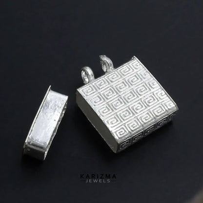 Real Sterling Silver Tabiz Pendant locket Container Open able lal kitab remedy