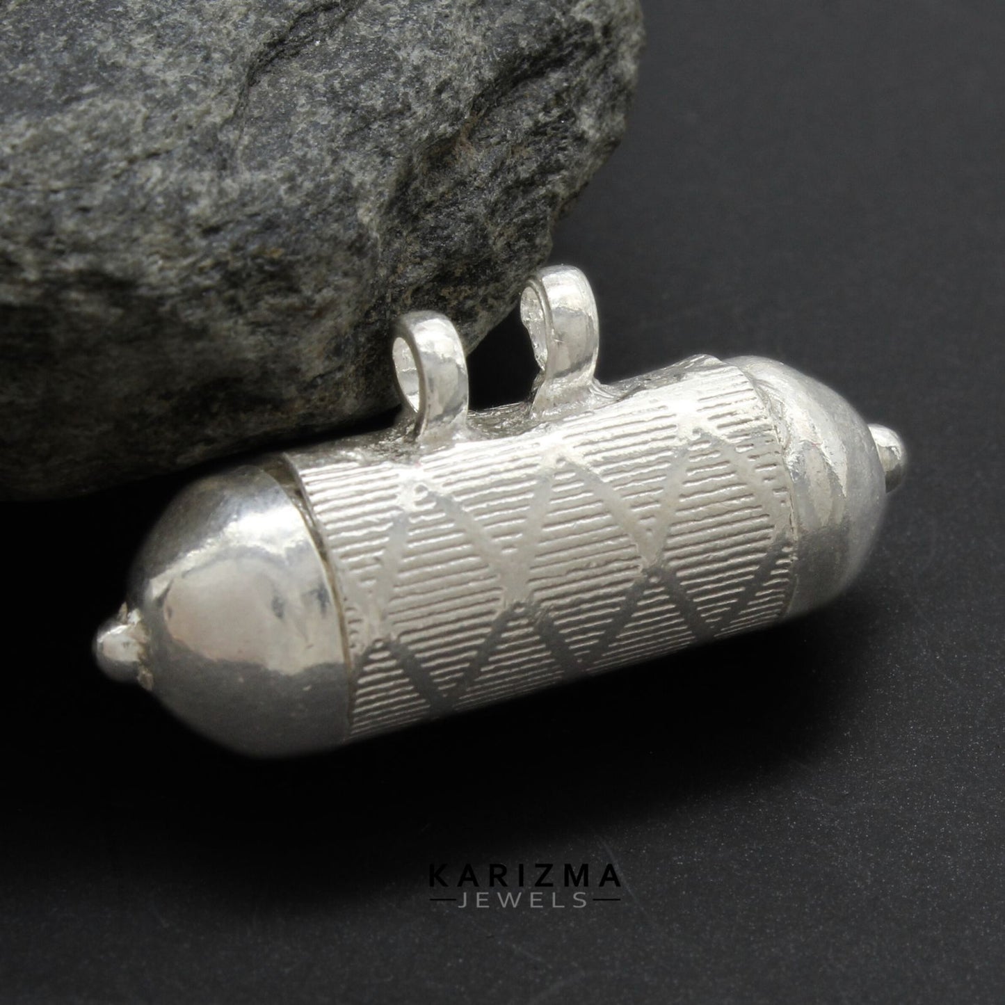 Real Sterling Silver Tabiz Pendant locket Container Open able lal kitab remedy