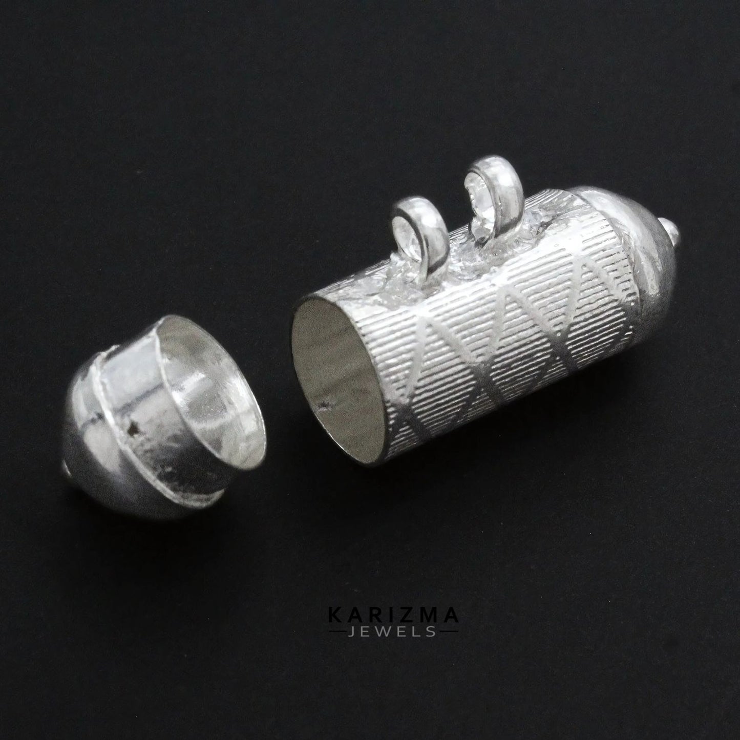 Real Sterling Silver Tabiz Pendant locket Container Open able lal kitab remedy