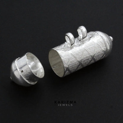 Real Sterling Silver Tabiz Pendant locket Container Open able lal kitab remedy