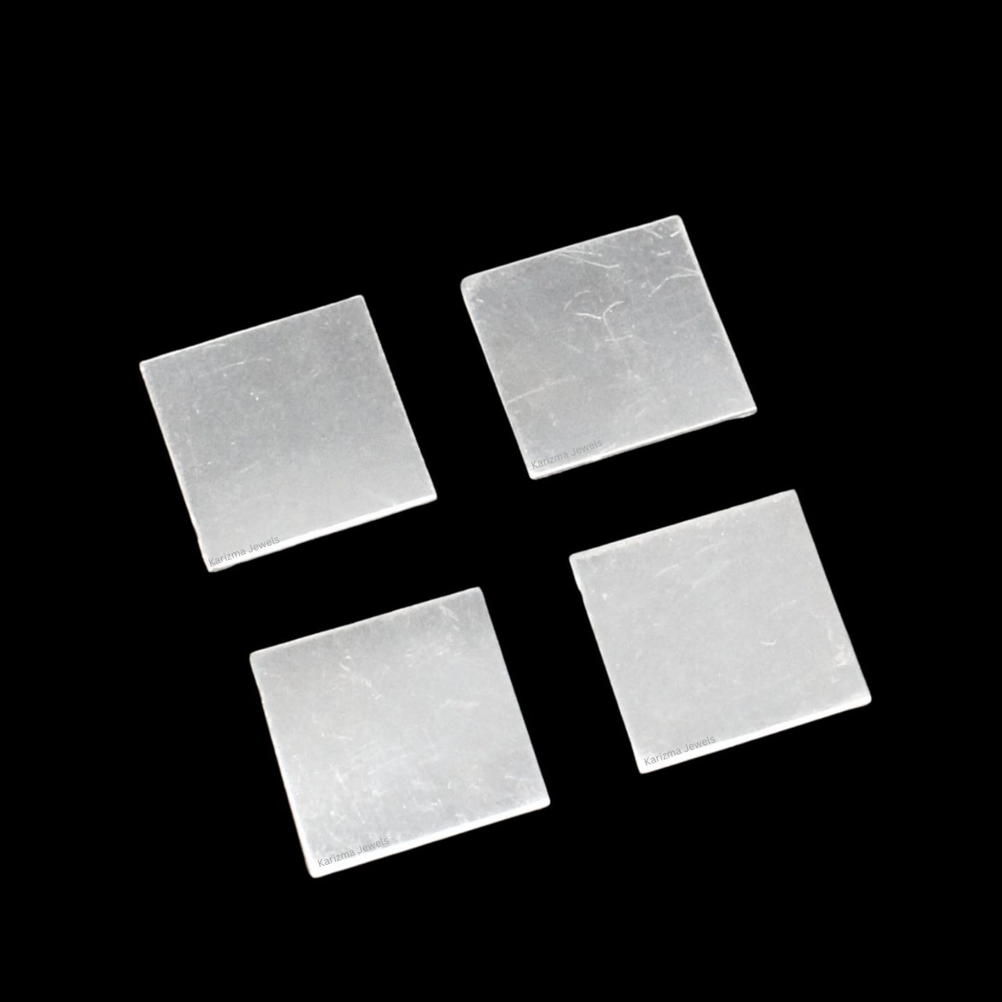 999 Pure Silver Square pieces of Silver Chandi ka Tukra Chokor for astrology- 4pc set