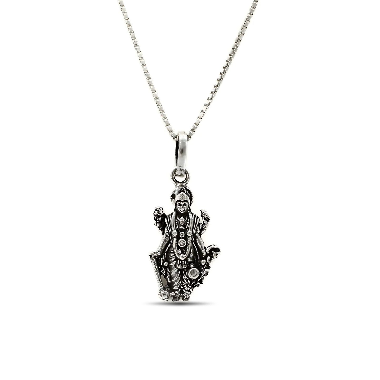 925 Real Sterling Silver Lord Vishnu Pendant