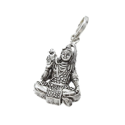 925 Real Sterling Silver Lord Shiva Pendant