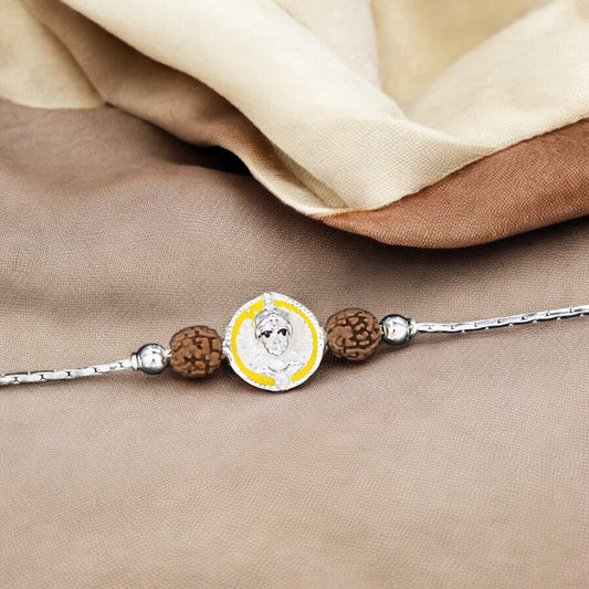 925 Real Silver Bracelet for Raksha Bandhan 7.7"