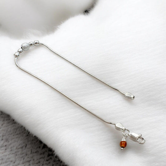 Real Silver Bracelet unique Rakhi 8.3"