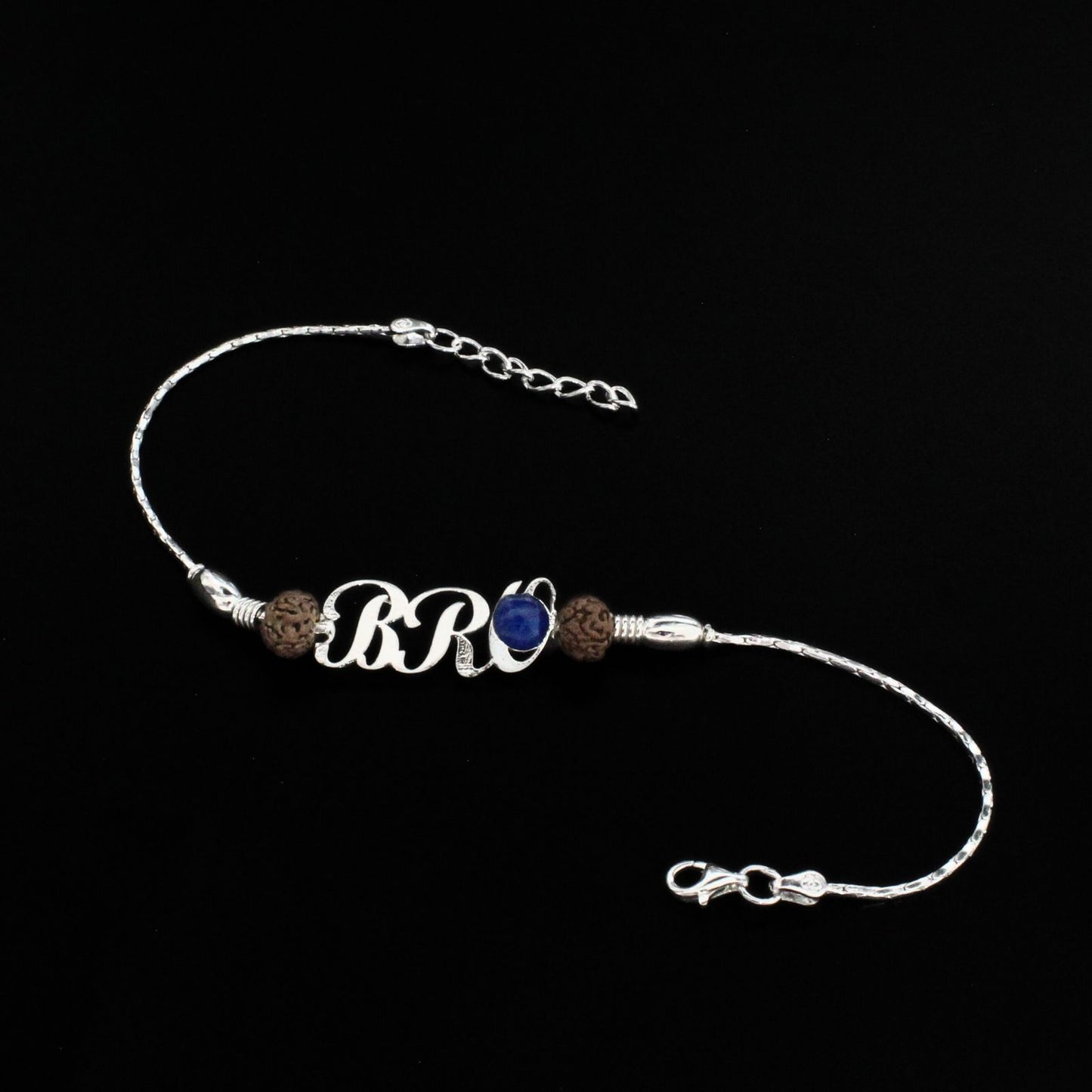 925 Real Silver Bracelet Bro Rakhi 8"