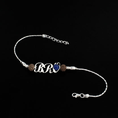 925 Real Silver Bracelet Bro Rakhi 8"