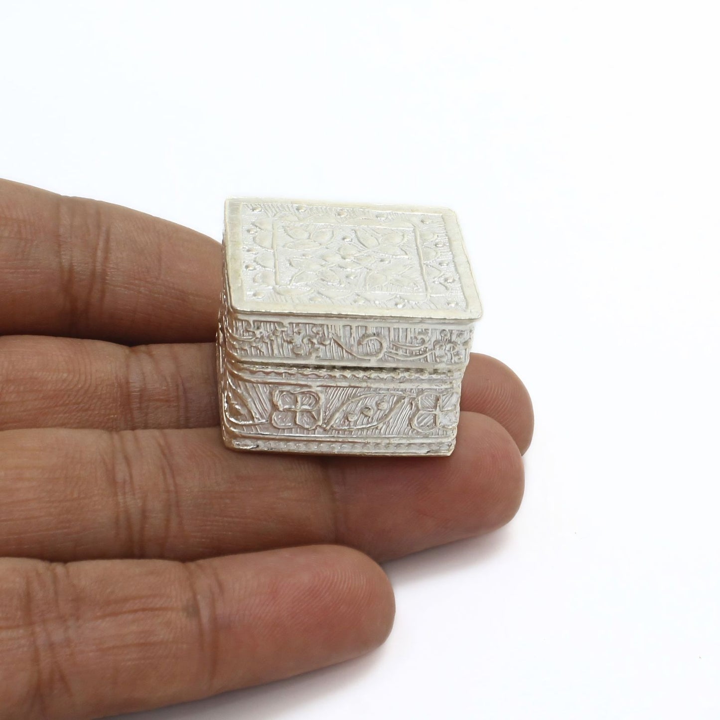 Real Silver Square Dibbi for Honey & Lal Kitab Remedies