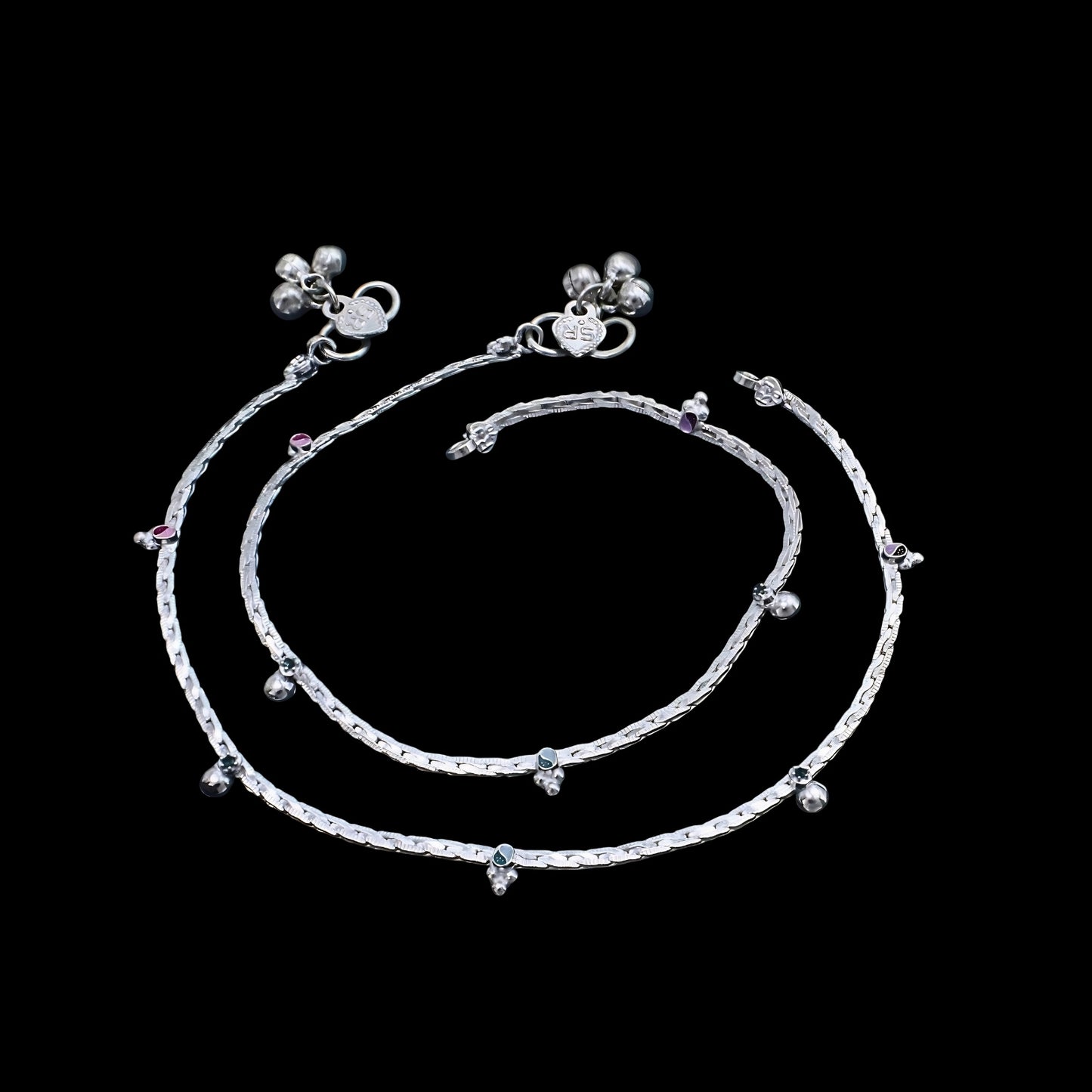 Real Silver Flat Chain Anklet for Women -  Daily Wear Payal