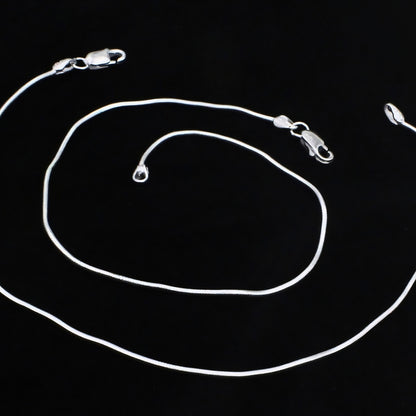 Real Silver Snake Chain Payal Anklet - Elegant Foot Jewelry