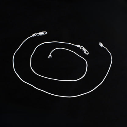 Real Silver Snake Chain Payal Anklet - Elegant Foot Jewelry